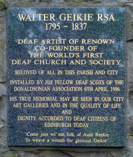 1795 - 1837: Walter Geikie, Painter (Scotland) 1795 - 1837: Walter Geikie, Painter (Scotland)