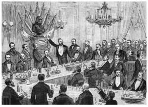 1834: The First Silent Banquet in Paris (Banquet Silencieux, FR)